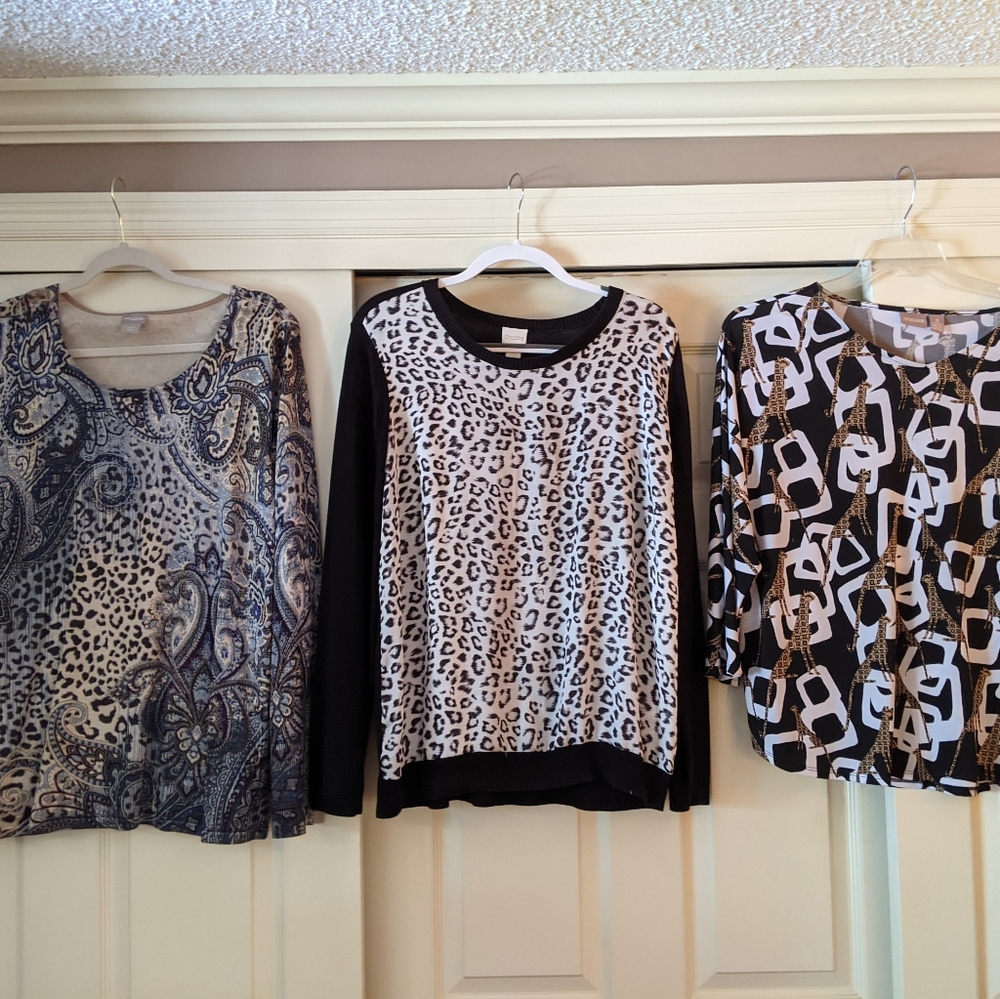 3 Chicos Tops..wore once each